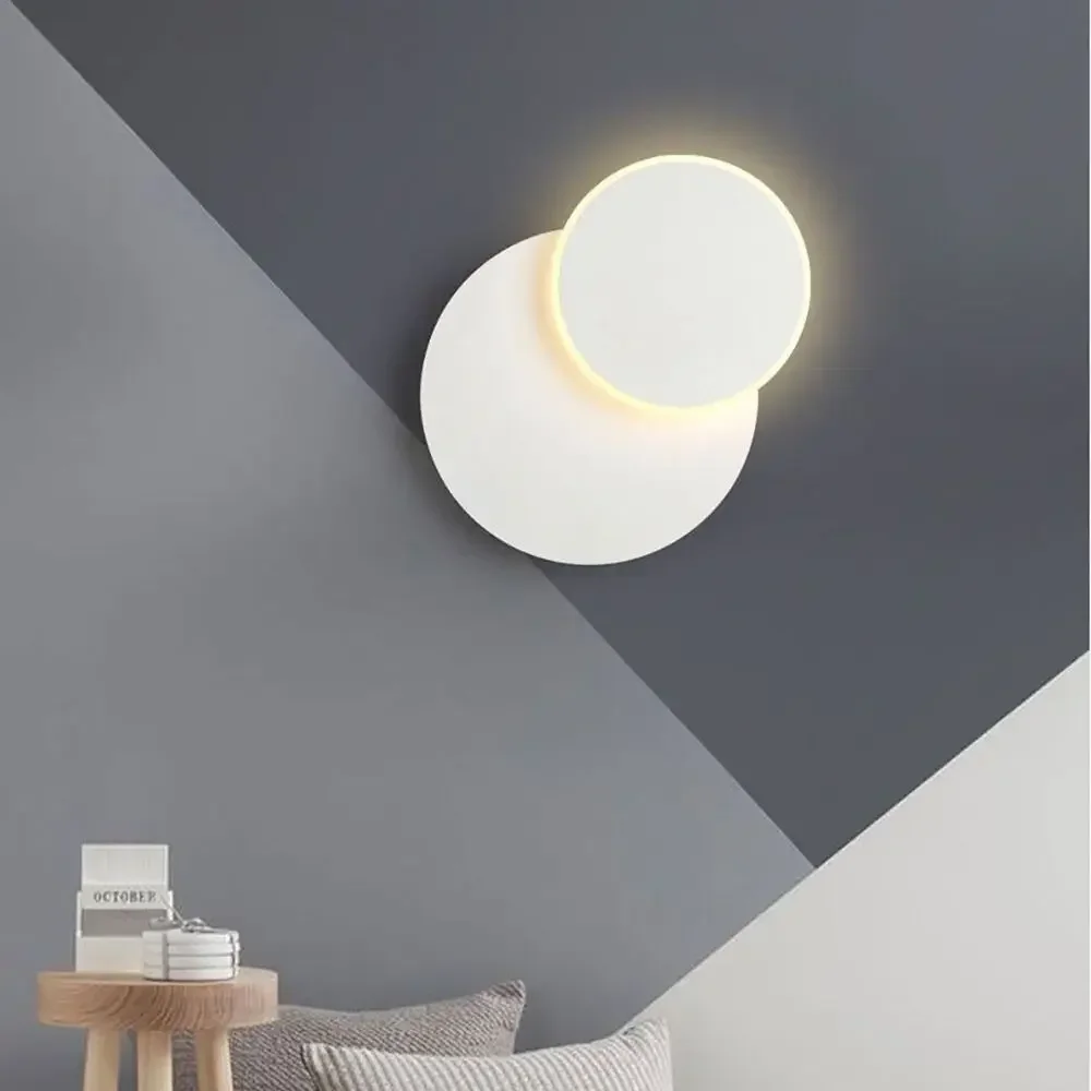 Applique Murale Rotative au Design Nordique Minimaliste Moderne, Luminaire d'NikIdéal pour une Chambre à Coucher, une Salle à Manger, des Escaliers ou un Couloir