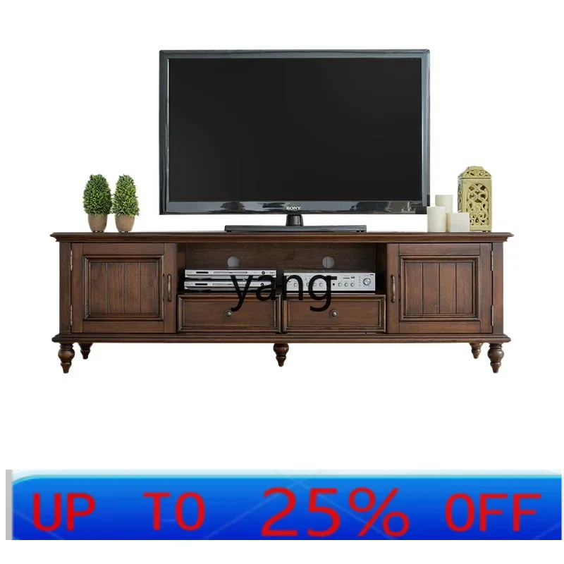 

LMMclassic solid wood TV cabinet small apartment furniture living room retro coffee table home storage