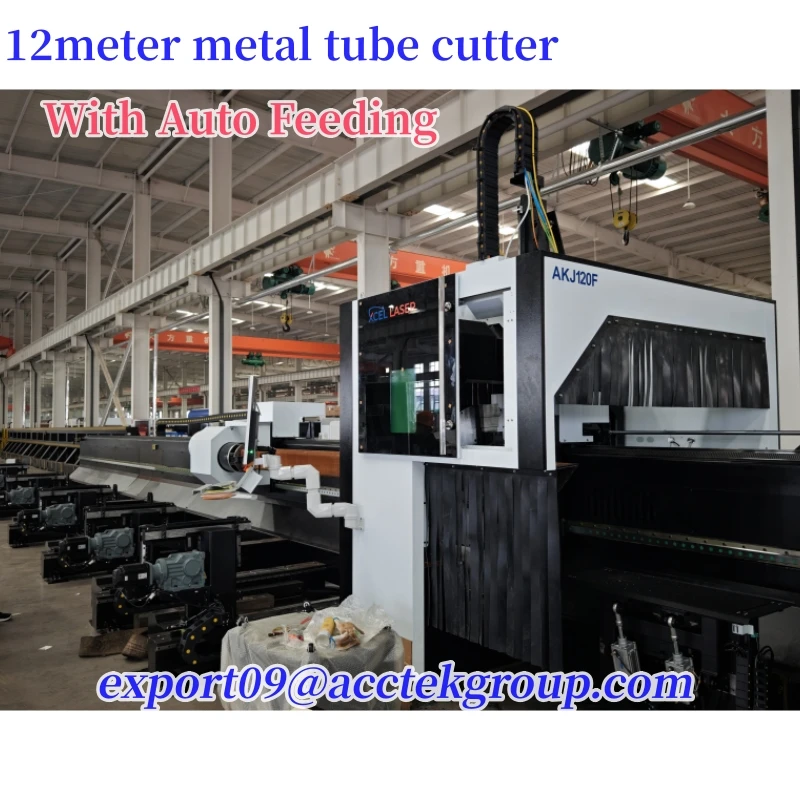 

AKJ60F CNC Tube Cutter Auto Metal Cutter Customized Auto Square Pipe Cutter for Industry 3000watt Semi-auto Tube Feeding Cutter