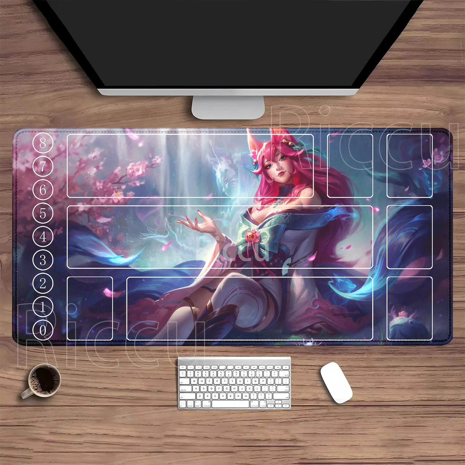Riftbound LTCG Kaart speelmat League of Mouse Pad Legends Jinx Series LOL 600x350mm overlock Bordspel HD Printing XXL Bureaumat