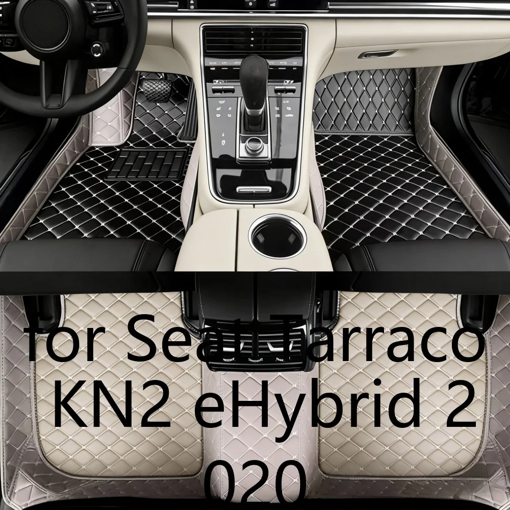 Maßgefertigte Leder-Autofußmatten für Seat Tarraco KN2 eHybrid 2020–2026 5-Sitzer, wasserdicht, rutschfest, verschleißfest, leicht zu reinigen, Auto-Innenraum-Schutzteppiche, Zubehör 2092