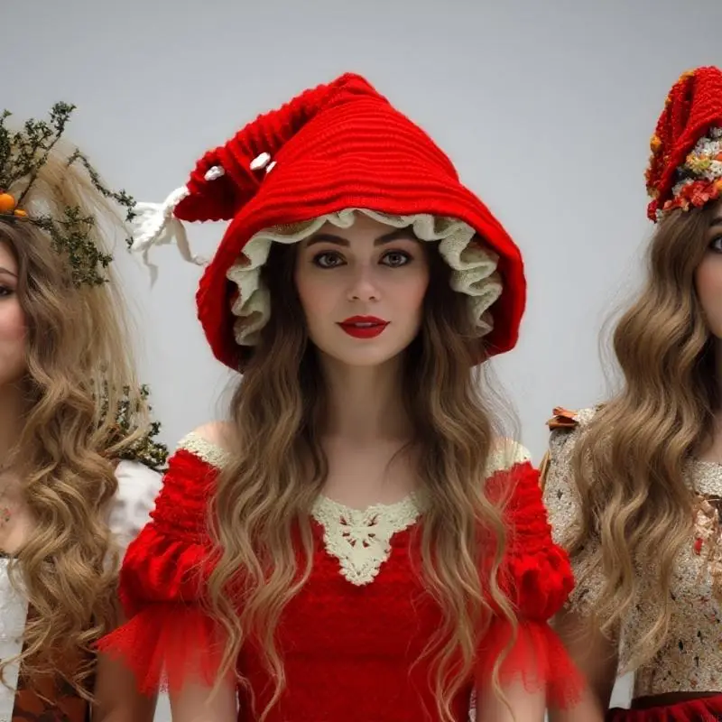 Y3NE Cosplay Costume Witch Hat For Halloween Party Celebration Masquerade Event Dressingup Headwear Stage Show Headpiece