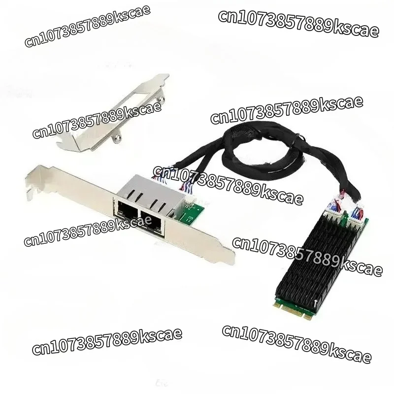 M.2 NVMe 2280 to Dual Gigabit Ethernet Adapter with Intel I210 I211 ETHERCAT Support