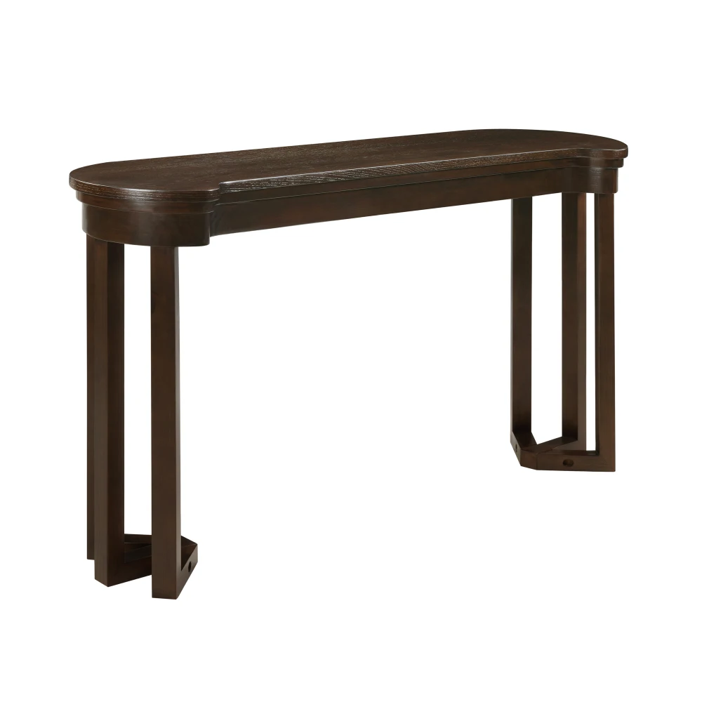 

4-piece bar table set with 3 PU bar stools and solid wood counter height for living room and dining table