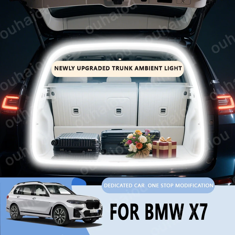 

For BMW X7 trunk light modification light Atmosphere lights White warm white Rear Trunk LED Light Bar