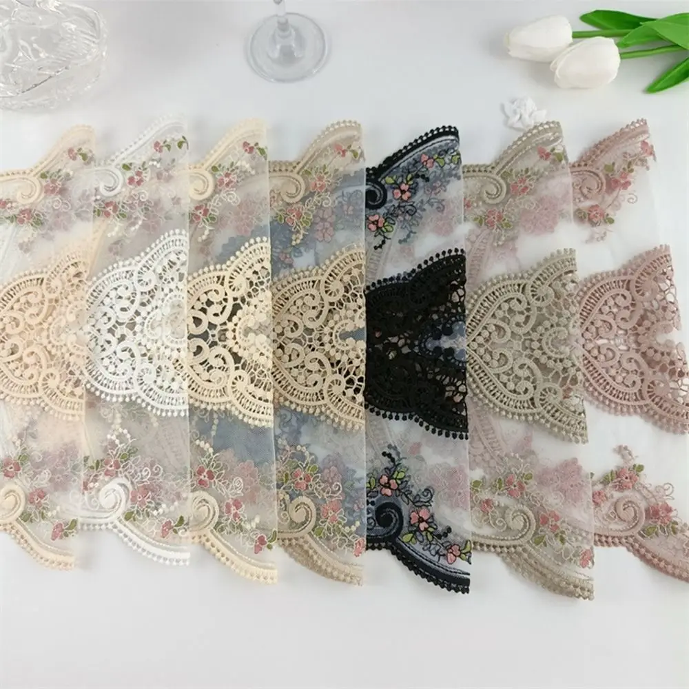 Oval Lace Embroidered Coaster Anti-scald Photo Props Insulation Dining Mat European Style Dining Table Cover for Home Decor