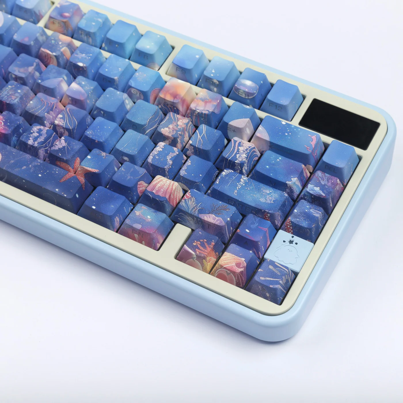 Keycaps translúcidos para teclado mecânico, medusa Keycap, PBT Chreey, Perfil Key Cap, Dye-Sub, 65, 68, HI8, F99, F87, G75, MX