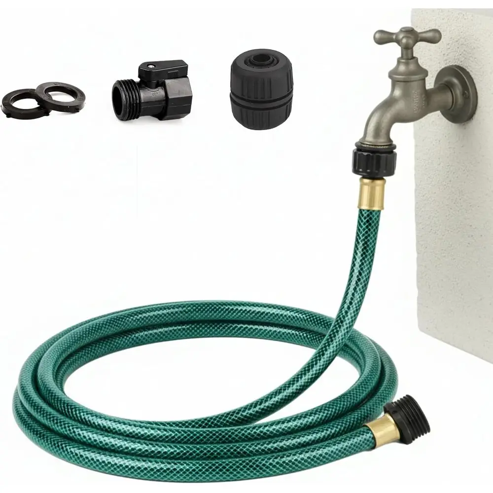 Lightweight 10T Flexible 1/2 PVC Water Hose for Small Garden Drip Irrigation and Outdoor Faucet Extension