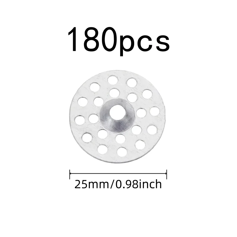 180 pcs Drywall Washers, Durable Iron Material, suitable for Drywall Ceiling Repair, Pre-Drilled Center Holes