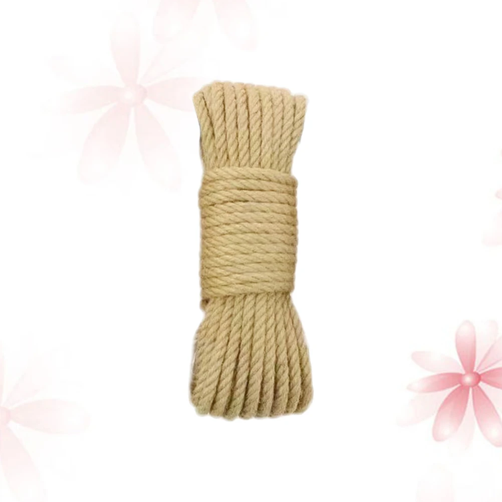 30M Diameter 12mm Touw Natuurlijke Dikke Jute Touw Sterke String Craft Twine voor DIY Ambachten Kerstcadeau Verpakking