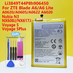 New Li3849T44P8h906450 Battery For ZTE Blade A6 A0620/A6 Lite A0622/Voyage 5/Voyage 5Plus/Nubia N3 NX608J/NX617J