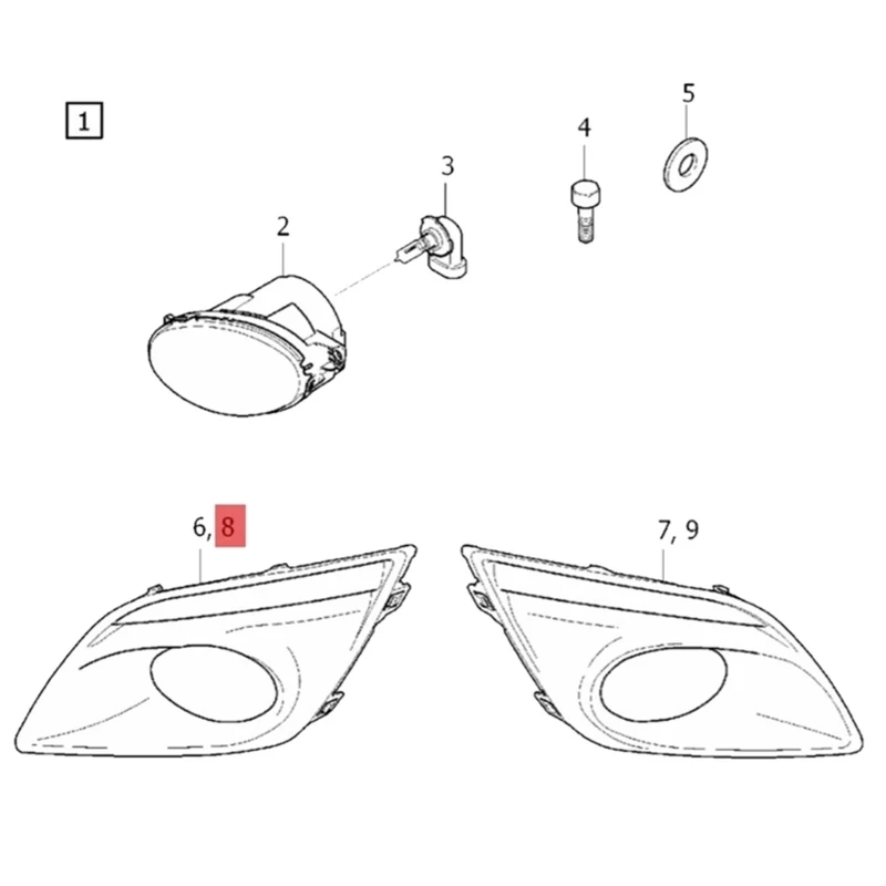 Couvercle phare antibrouillard pour pare-chocs avec trou lumière PDC, pour XC60, livraison directe, 31294051