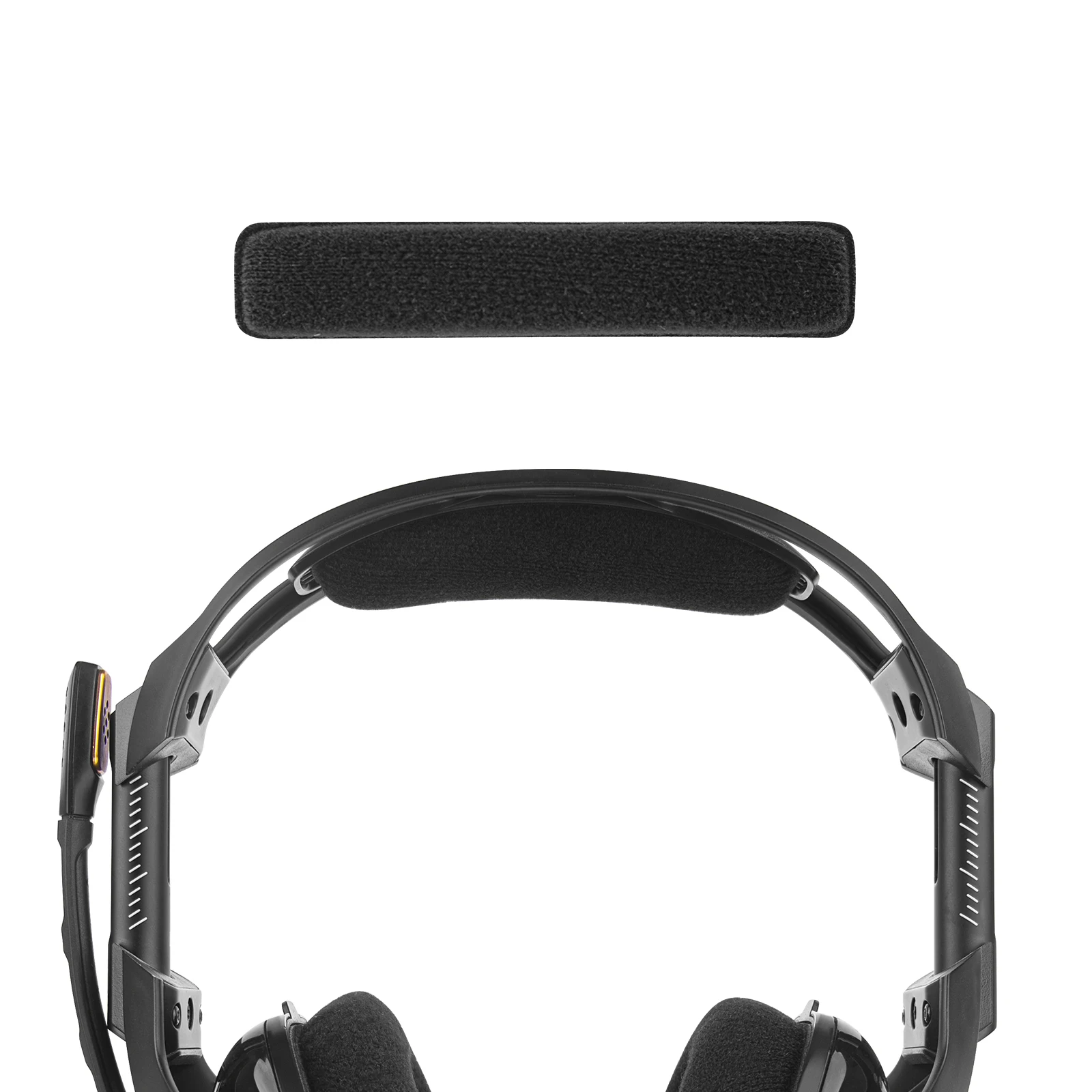 Geekria Velour Headphones Headband Pad, For Astro A40 A50 Replacement Band  Headset Headband Cushion Cover Repair Parts (Black)