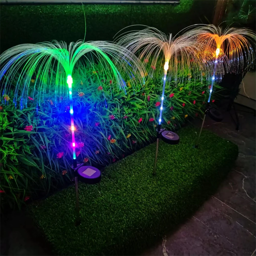 Solar Jellyfish Lights Outdoors Waterproof LED Garden Light Christmas Decor Yard Landscape Party New Year's Solar Power Lamp