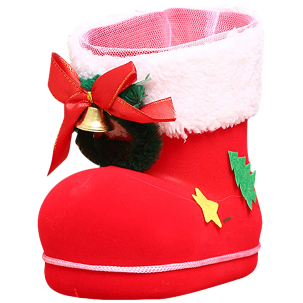 Christmas Cute Gift Box Creative Little Red Boots Decor Mini Festival Theme Home Decoration Supplies