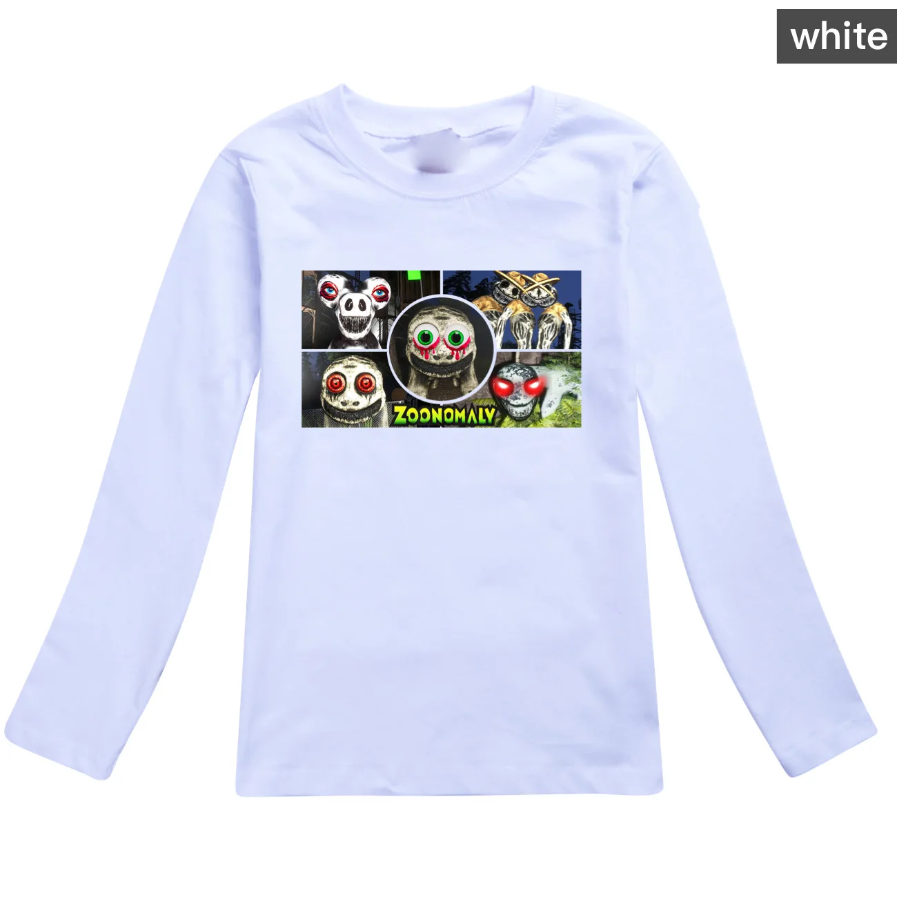 Nowa gra ZOONOMALY T Shirt Kids 2024 Odzież jesienna Dziewczynek Bawełniane topy z długim rękawem T-shirt dziecięcy Chłopcy Odzież rekreacyjna