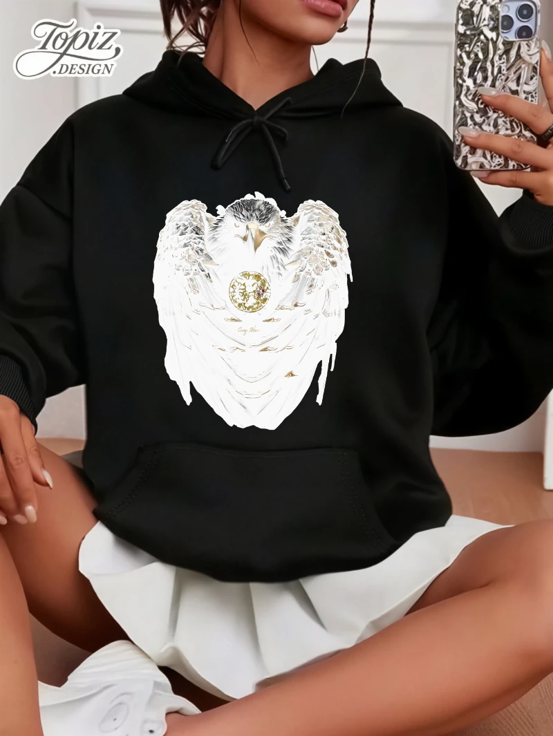 

2025 Autumn and Winter Women' Hoodie Long Sleeve Pullover Sweatshirt High-end Luxury Is for Both Men and Women Top Y2k