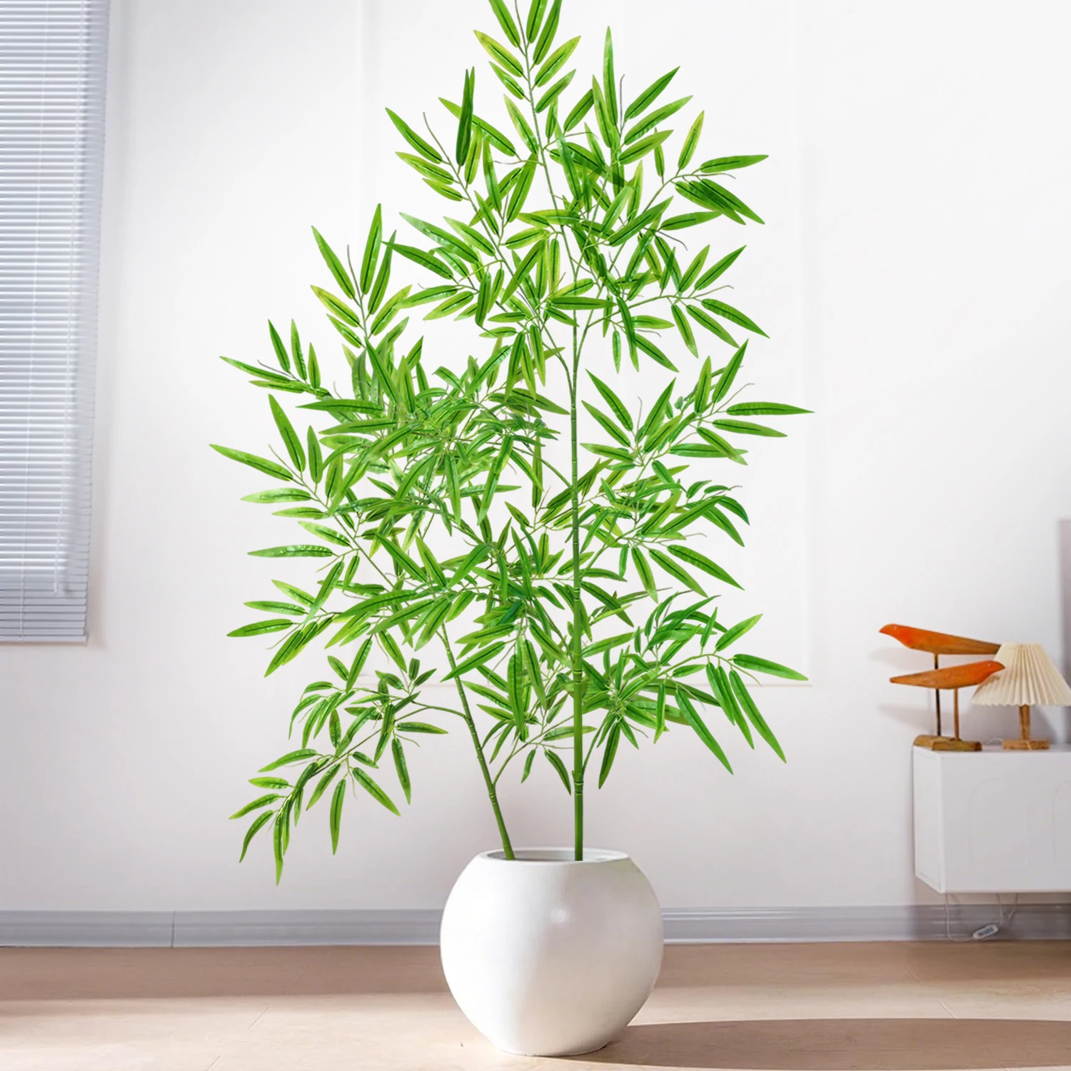 120-240cm/94,4in Künstliche Bambus- und Monstera-Pflanzen, Künstliche Palmen, Hohe Grünpflanzen, Geeignet für Zuhause, Garten und Zimmer – Detail 27