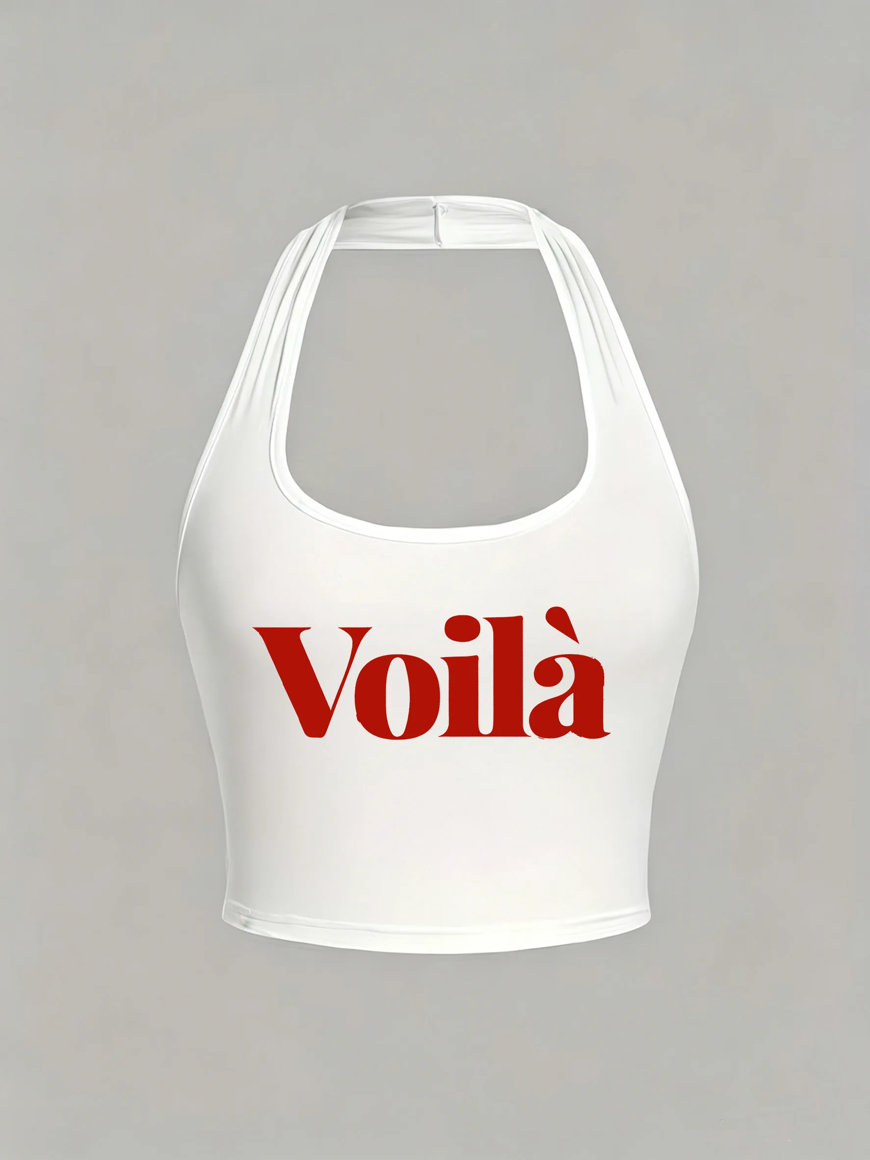 Modische Lässige Neckholder-Tops Trendige Sexy Damen Sommer Neckholder-Top Y2k Ärmellose Tanktops 90er Weste Shirt Tanktop Mädchen Frau