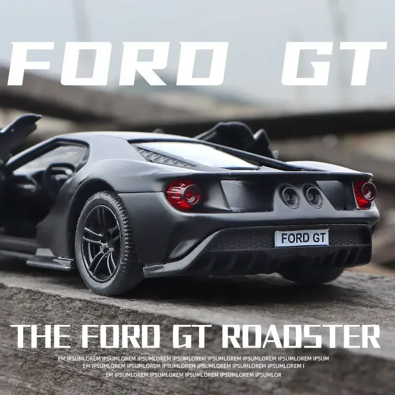 

1:36 FORD GT Alloy Sports Car Model Diecasts ; Toy Vehicles Metal Car Model Simulation Pull Back Collection Childrens Toy Gift