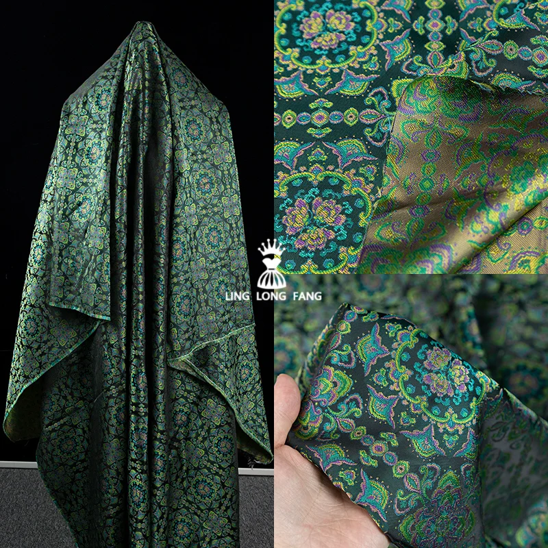 

Жаккардовая ткань с имитацией песен, парча для нового китайского стиля, жилет, куртка, платье, модная одежда, шитье своими руками по метрам