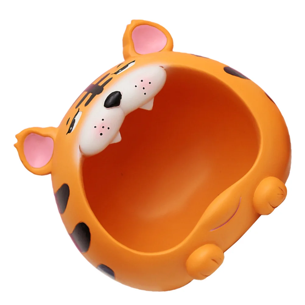 

1Pcs Tigers Mascot Ornament High-Quality Resin Creative Design Desktop Storage Box Home Decoration Tigers Shape Storage Box