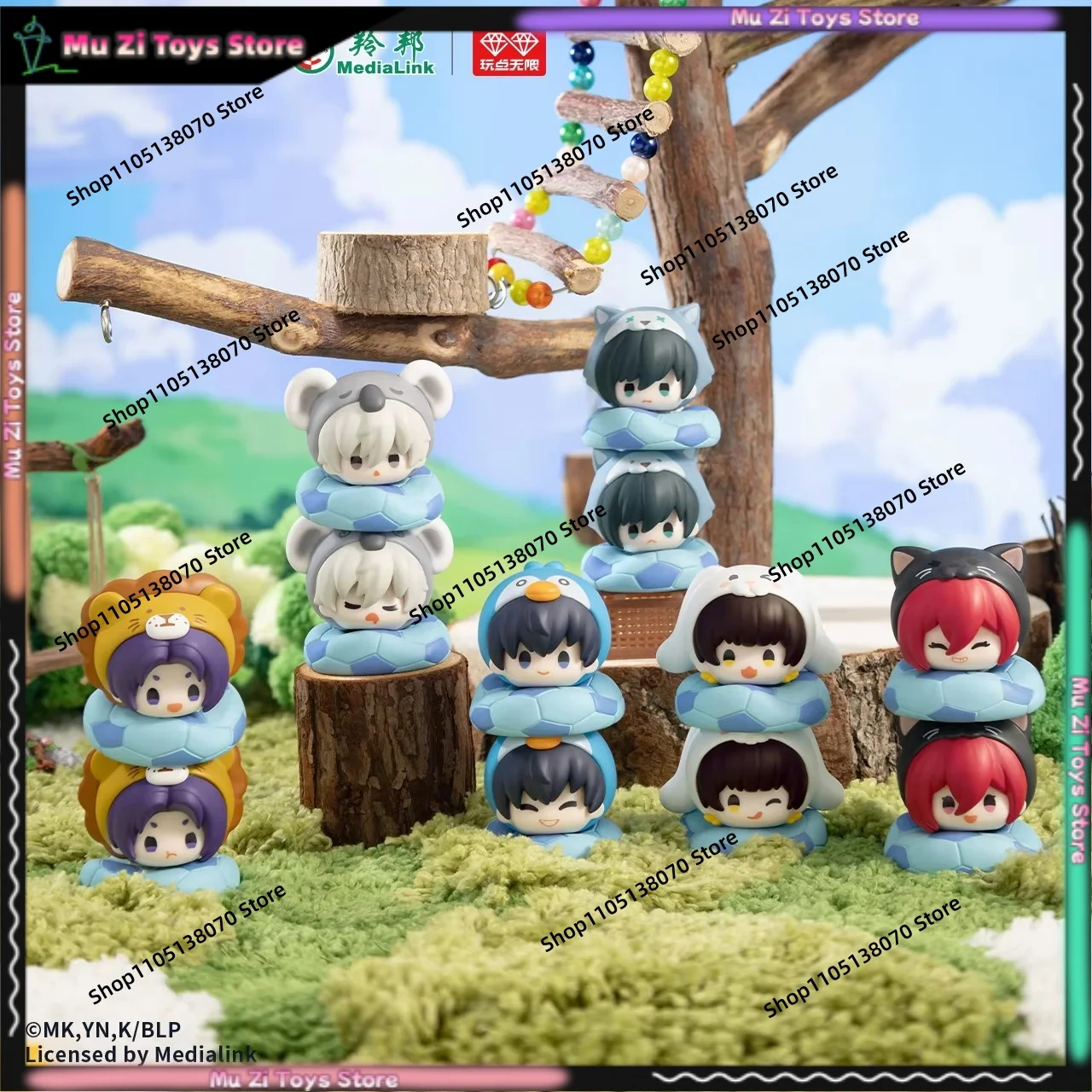 

New Anime Blue Lock Animal Series Stacking Game Volume 1 Trendy Blind Box Peripheral Ornament Official Authentic Product Gift