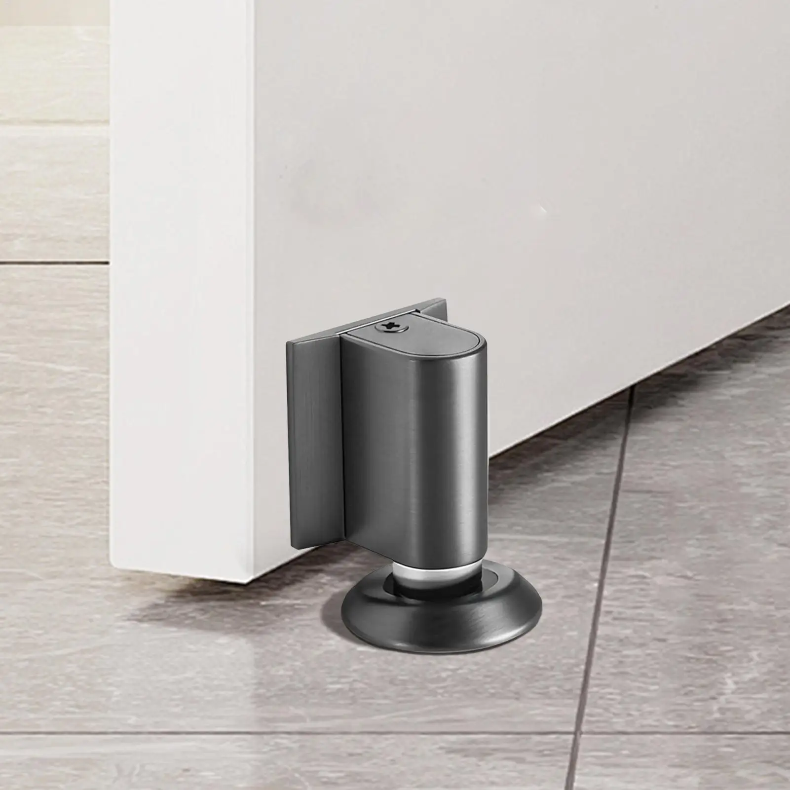 Magnetic Door Holder Floor-mounted Door Stops Adhesive Rust-Proof Height Adjustable Wall Protection For Porch Rental Workshop