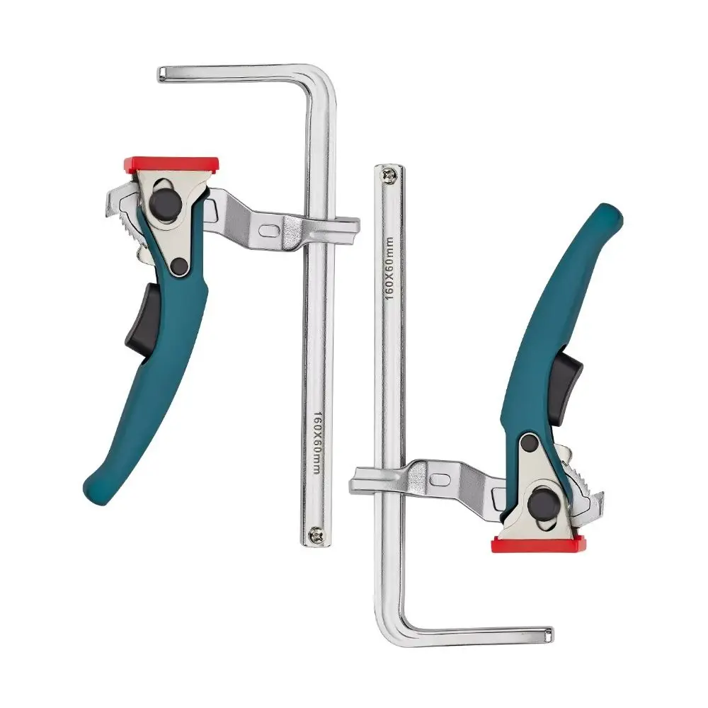 

Upgraded alloy steel quick ratchet clamp, 160mm opening, ideal for workshop and furniture assembly
