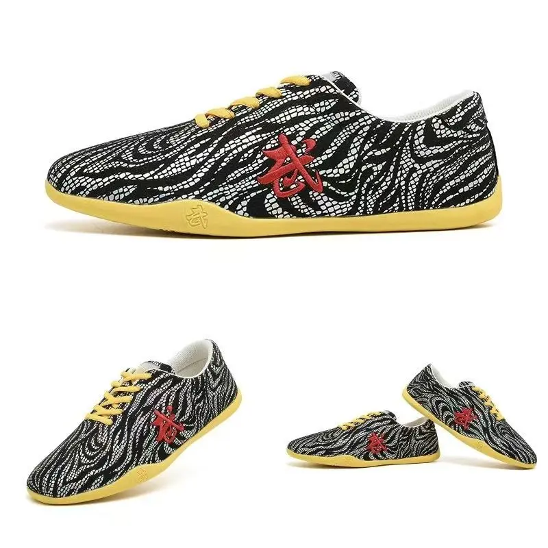 

Genuine Leather Chinese Wushu Shoes Taolu Kungfu Practice Martial Arts Shoes Taichi Shoes for Men Women