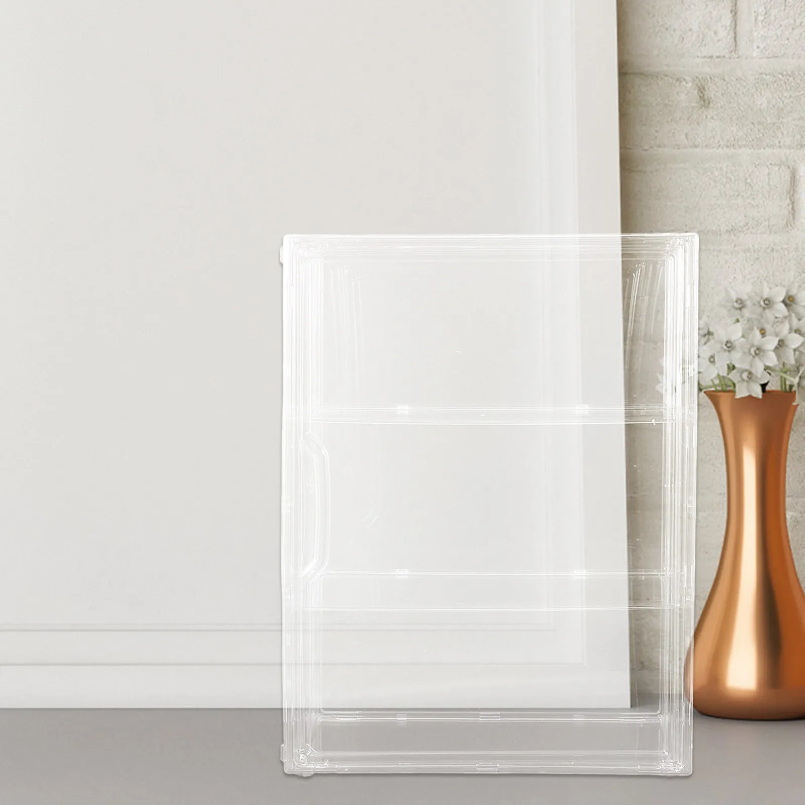 Magnetic Figure Display Cabinet Clear Large Collector Showcase Home Decor Organizer Display Box Durable Acrylic Stand