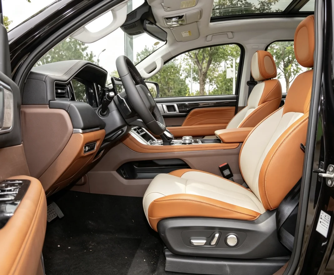 Für Foton Tunland V9 2023 Maßgefertigte Autositzbezüge Luxuriöses Nappaleder 100% Passgenau Innenraumzubehör 360 ° Vollständige Abdeckung – Detail 3