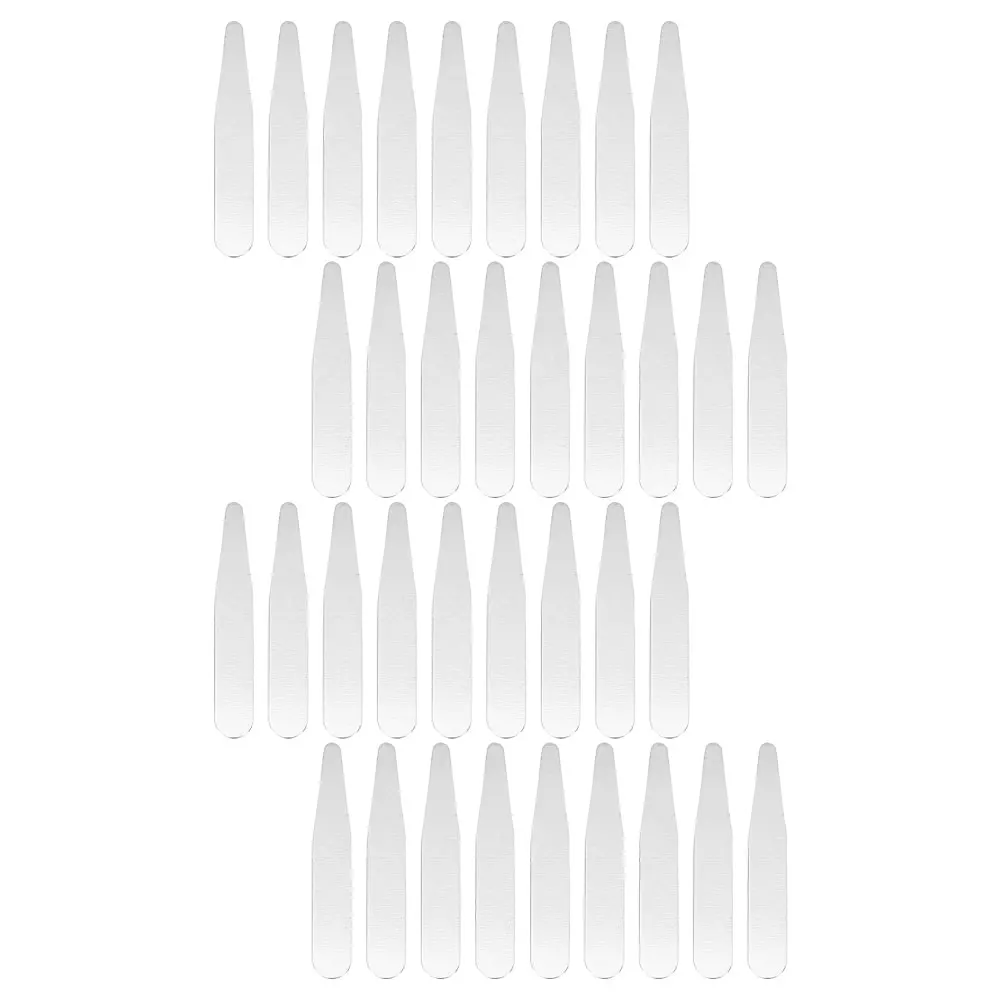 

36 Pcs Shirt Neckline Fake Collar Inserts Stickers for Men Hemd Suit Acrylic Protectors Shirts Man Mens
