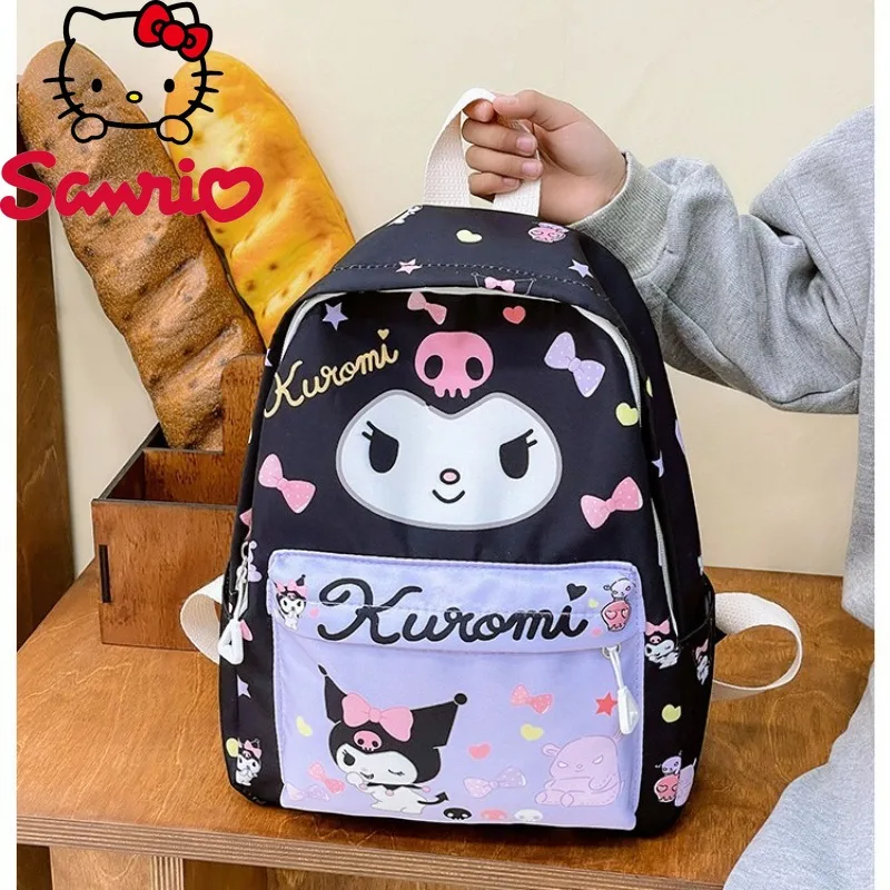 Hello Kitty Kuromi Melody Cinnamoroll Pochacco New Cute Cartoon Casual Student Backpack Fashion Large Capacity Girl Backpack