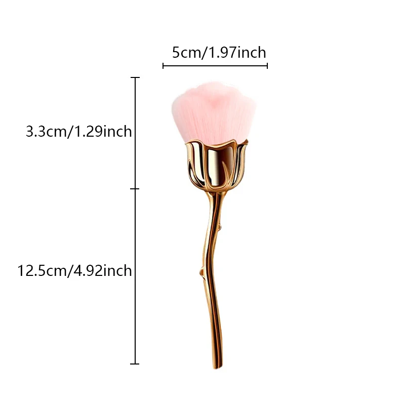 Brosse pour enlever la poussière des ongles, 1 pièce, accessoire de manucure, acrylique, gel UV, vernis, poudre, outil de maquillage