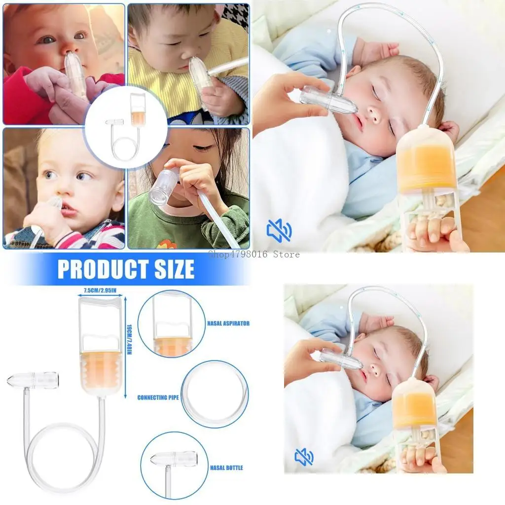 

Инструмент всасывания младенца портативный носовой аспиратор с нежным круглавым наконечником сопла