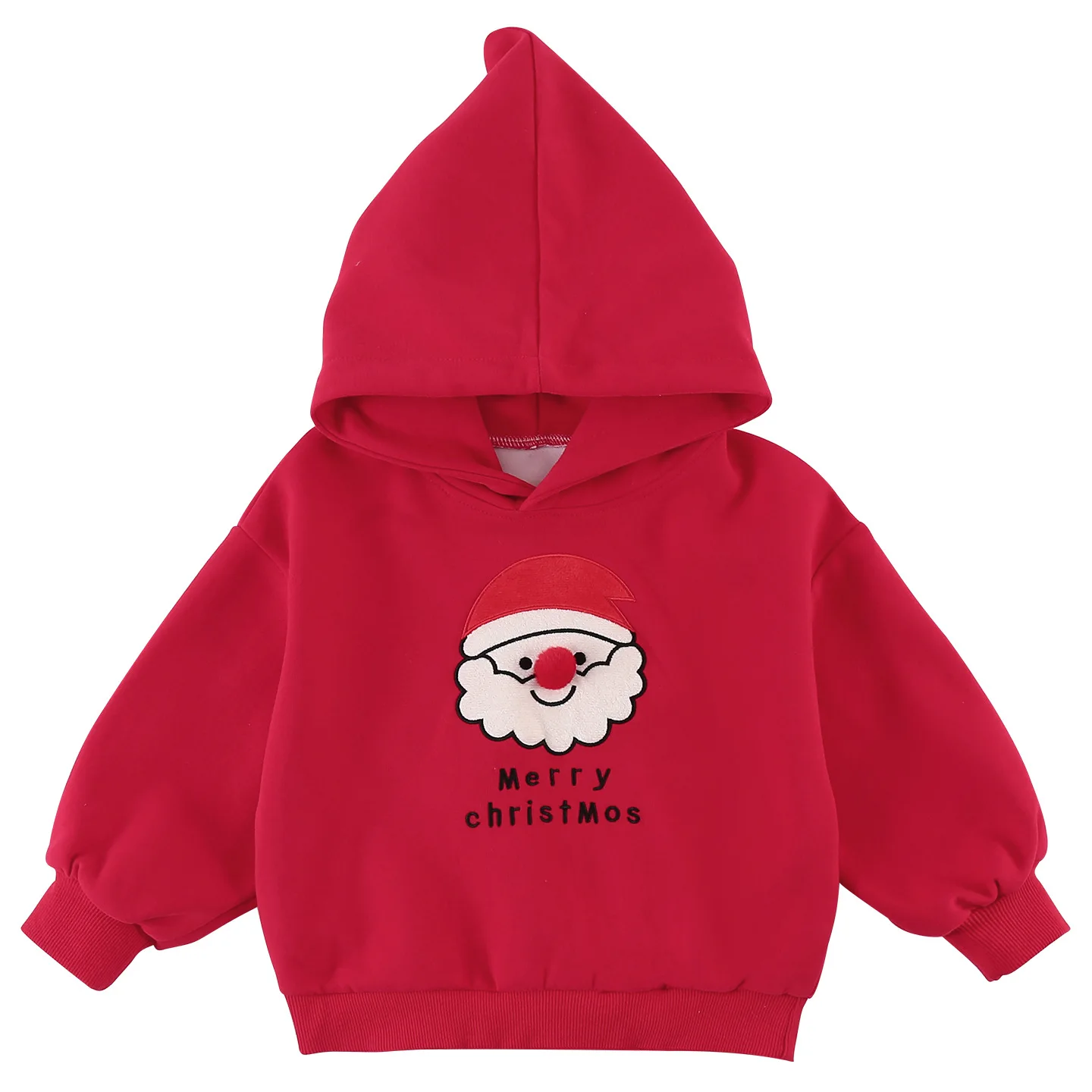 2025 خريف جديد الأطفال مقنعين البلوز موضة طباعة بنين بنات عيد الميلاد فضفاض البلوز الطفل ملابس علوية من القطن الاطفال الملابس