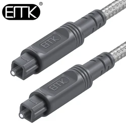 Kabel EMK optyczny przewód Audio Toslink SPDIF OPT Cable 1m 2m 3m 5m przewód światłowodowy do wzmacniacza PS4 kabel głośnik Soundbar