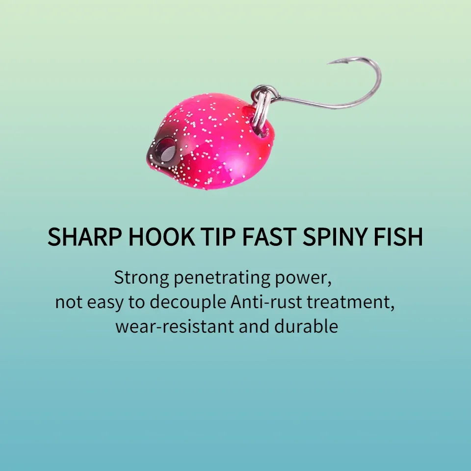 MUKUN 7Pcs Multicolor 1.4cm 1.8g Mini Spoon Lure Hard Bait Spinnerbait Isca Artificial Pesca Wobblers Fly Fishing Tackle view 6