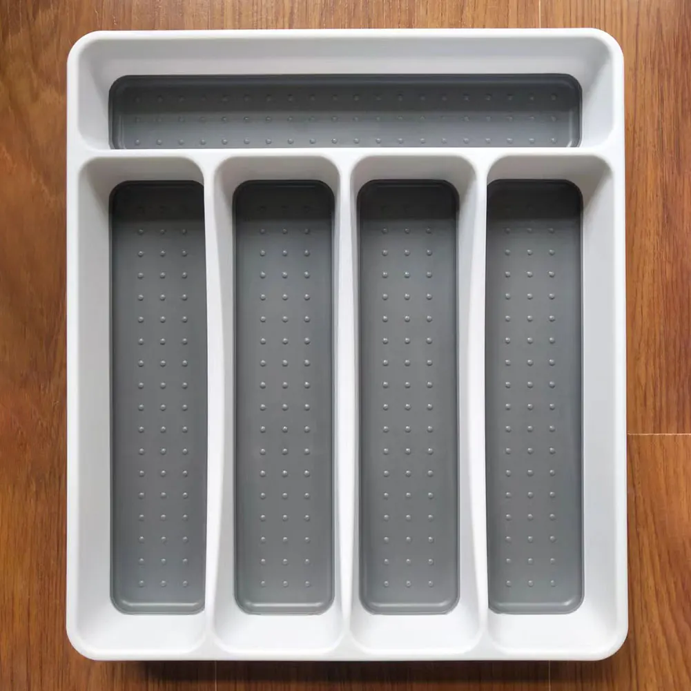 Silverware Tray Flatware Tableware Silverware Drawer Organizer Plastic Cutlery Tray for Kitchen Drawer for Spoon and Fork