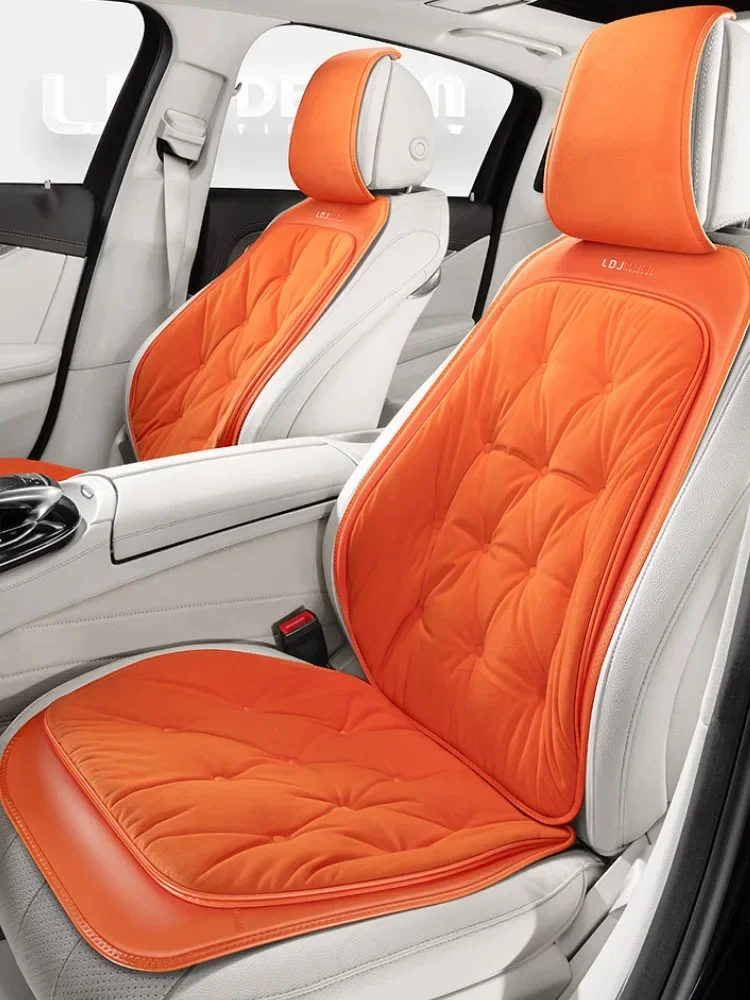 Feather Cotton Universal Car Seat Cushions Warm Car Seat Covers Full Set Seats Accessories Car Seat Protector for Autumn / Winte 2