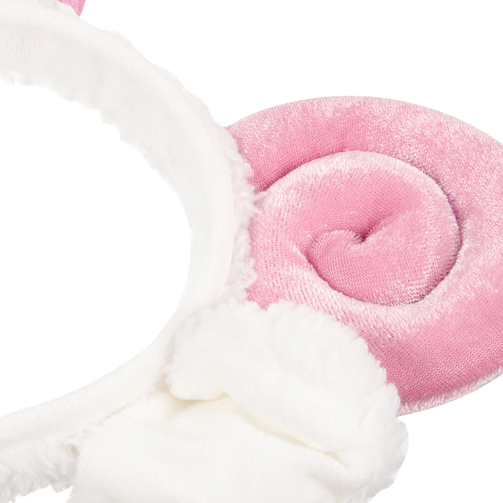 

Pink Shofar Hoops Soft Fabric Horn Headband For Women Spa Facial Mask Use Sheep Ears Animal Hair Band Hair