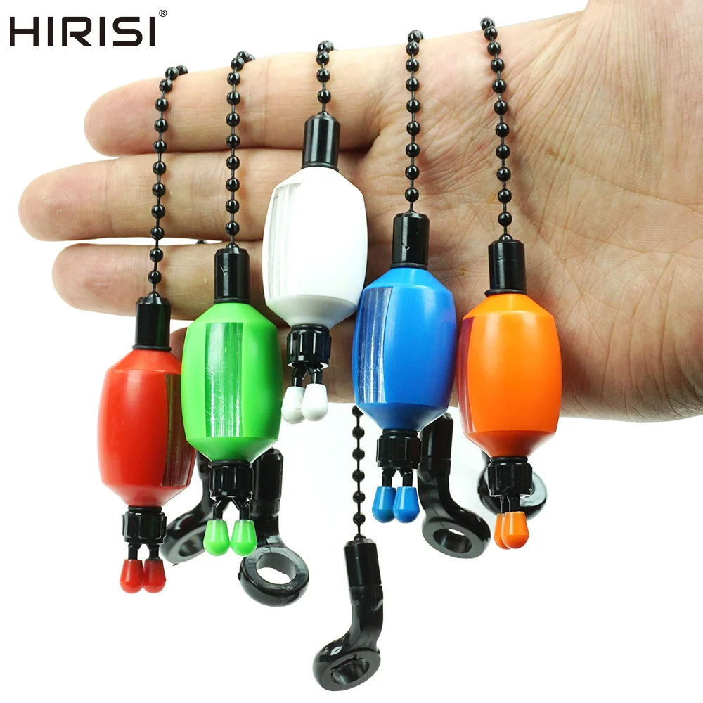 

Hirisi B2042 2 шт., индикаторы поклевки для ловли карпа, 5 цветов с безопасными зажимами для лески, регулируемая чувствительность, аксессуары для рыбалки