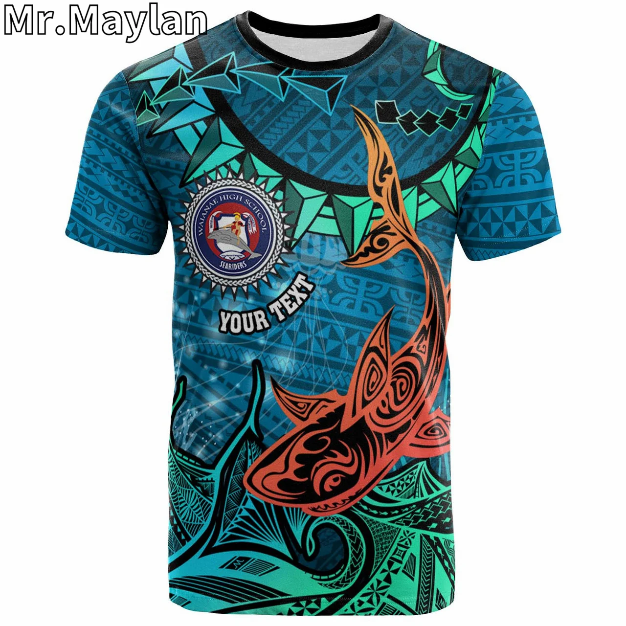 3D Custom Hawaii Polynesian T-Shirt Seariders Tribal Pattern Tattoo Tshirt Man/Woman Harajuku Streetwear Tshirts Short sleeve