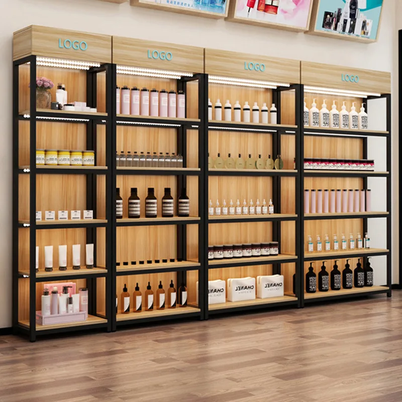 custom.Supermarket Light Duty Display Rack Shelf Wood Ready Stock Product Cosmetics Snacks Stationery Convenience Store Samp