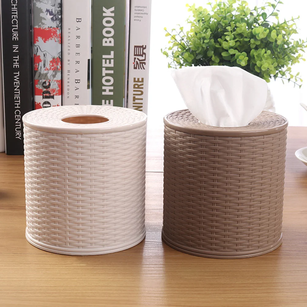 2 Pcs Tissue Container Tissues Dispenser Bedroom Case Boxes Chinese Style Holder for Car Desktop Paper