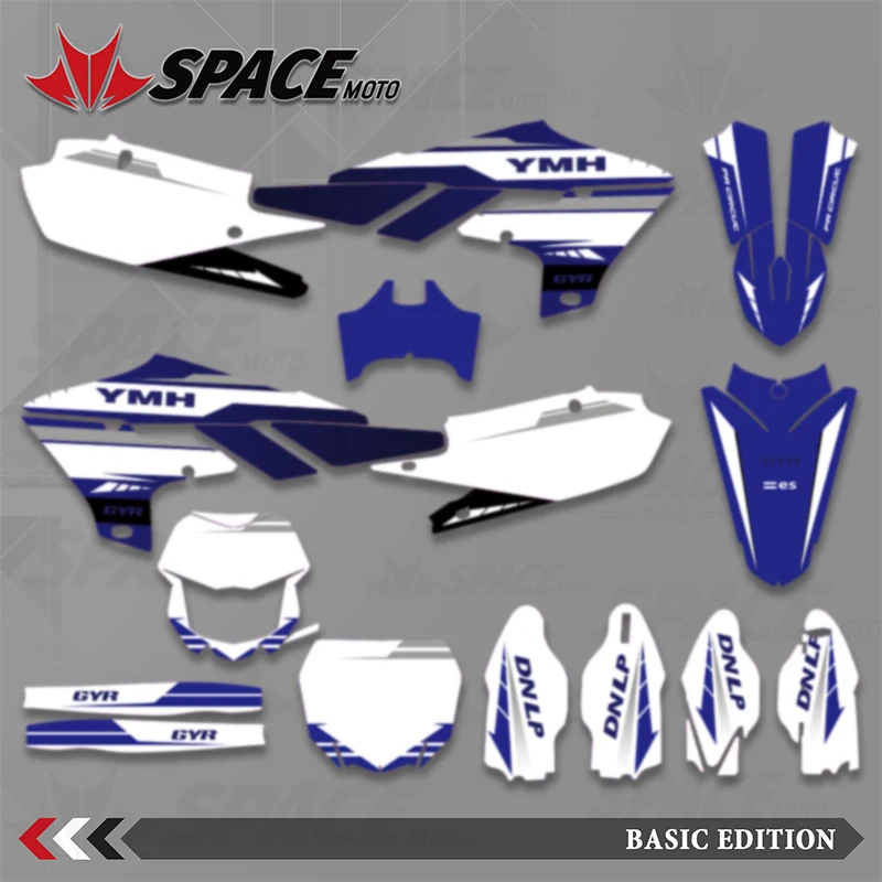 SPACE Motorcycle Decal Kits For Yamaha YZF250 2019-2023 YZF450 2018-2022 WRF450 2019-2022 WRF250 2020-2023