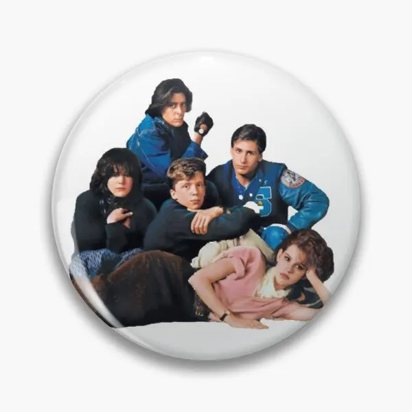 

The Breakfast Club Sticker Soft Button Pin Women Funny Cartoon Cute Jewelry Gift Fashion Lover Clothes Lapel Pin Creative Badge
