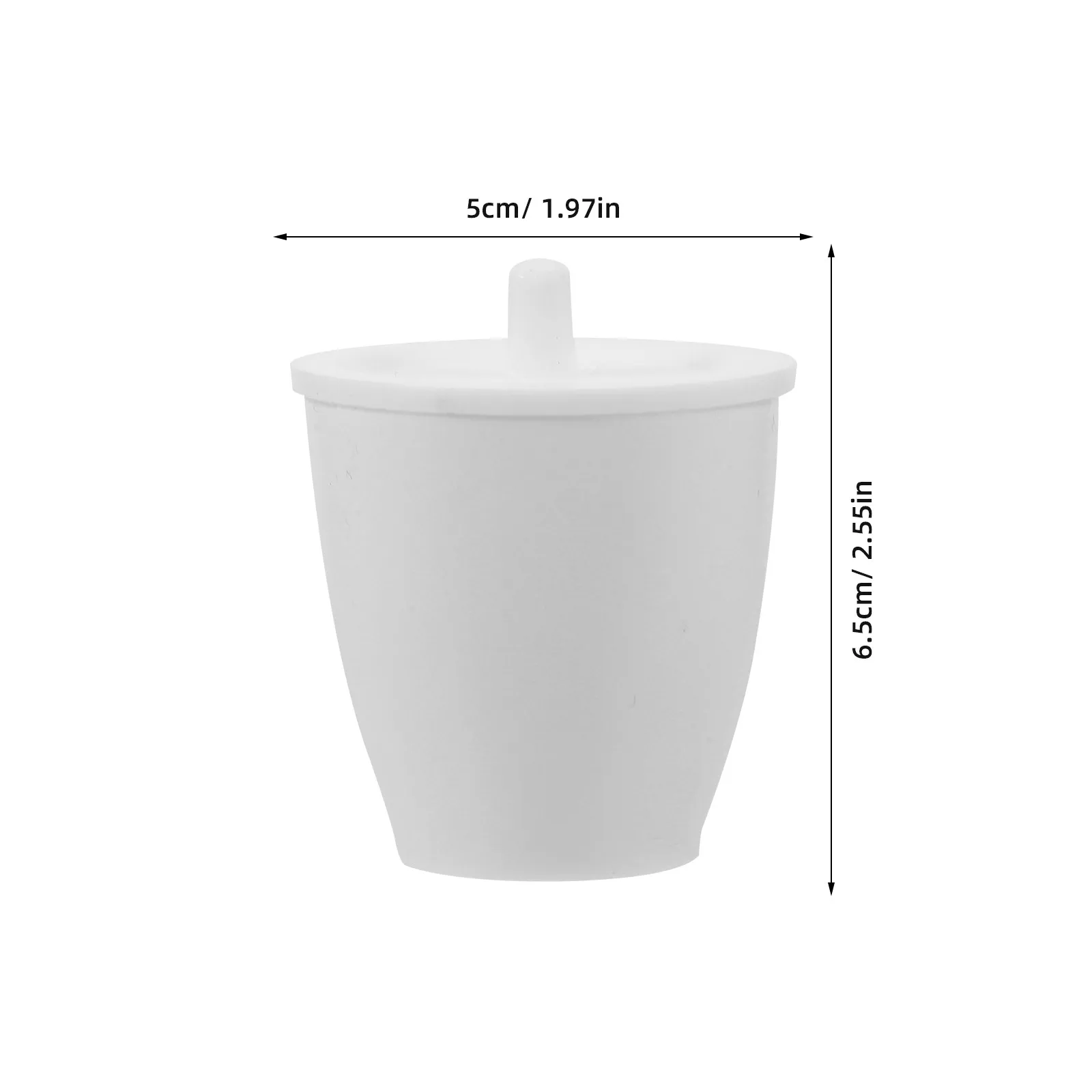 Laboratory Crucible 50Ml Sturdy Smooth Surface Multi-Purpose Science Experiment Crucible Cup with Lid Accurate Melting Research