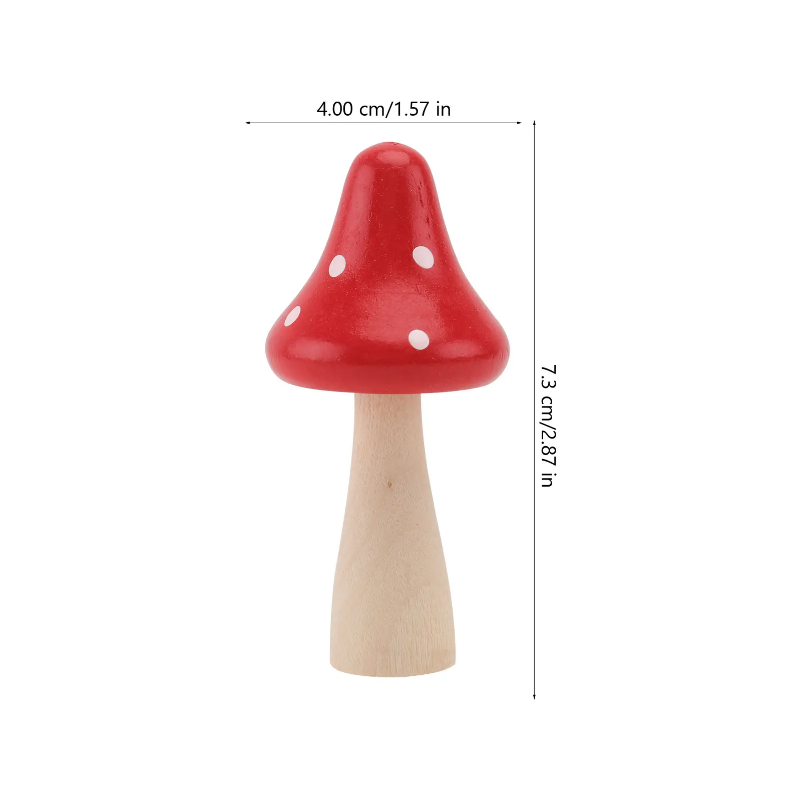 

10pcs Wooden Mushroom Decor Large Bonsai Adornment Garden Yard Stylish Eco Friendly Creative L scaping nament
